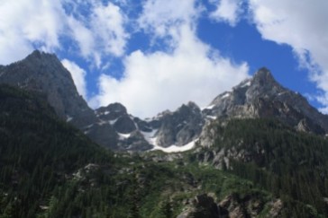 The Tetons from the Cascade Canyon Trail